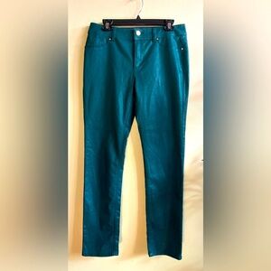 Chico's Teal Straight Leg Jeans